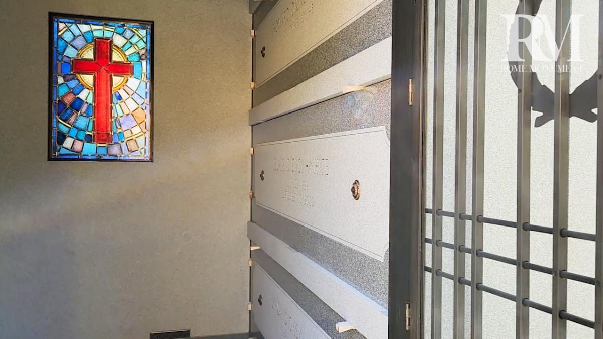 Look Inside a Multi-Crypt Family Walk-In Mausoleum