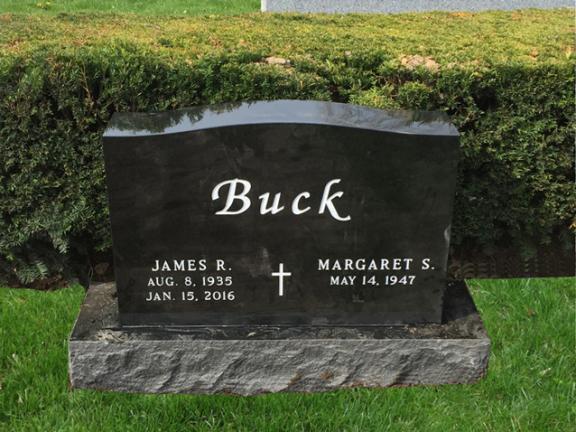 Pictures Of A Jet Black Headstone For Husband And Wife